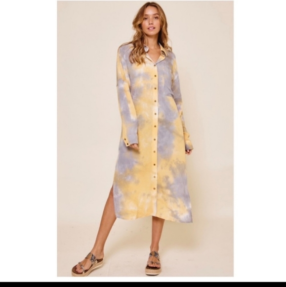 New long tie dye shacket/ dress - Picture 5 of 13